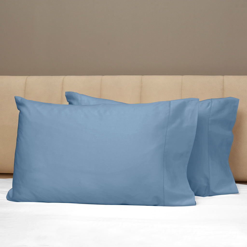 Raffaello Sheets & Pillowcases Pillowcase Pair / King / Airforce Blue