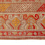 Orange Vintage Traditional Wool Rug - 6'5" x 13'