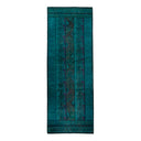 Blue Overdyed Wool Rug - 5'1" x 14'1" Default Title