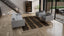 Brown and Black Transitional Wool Cotton Blend Rug - 8' x 10'