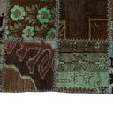 Green Vintage Patchwork Wool Rug - 8' x 10' Default Title