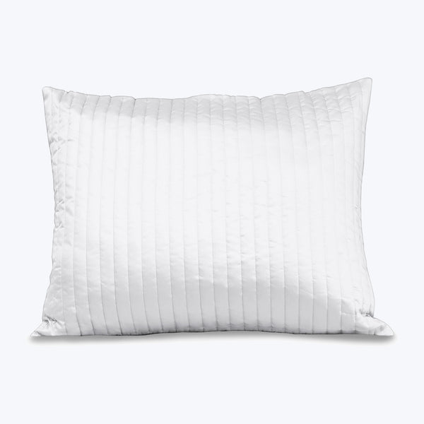 Siena Quilted Coverlet & Shams Pillow Shams / Standard / White