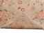 Beige & Orange Traditional Turkish Oushak Wool Rug - 4'11" x 6'8"