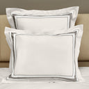 Dimora Duvet & Shams, Pearl/Lead Grey Pillow Sham / Standard