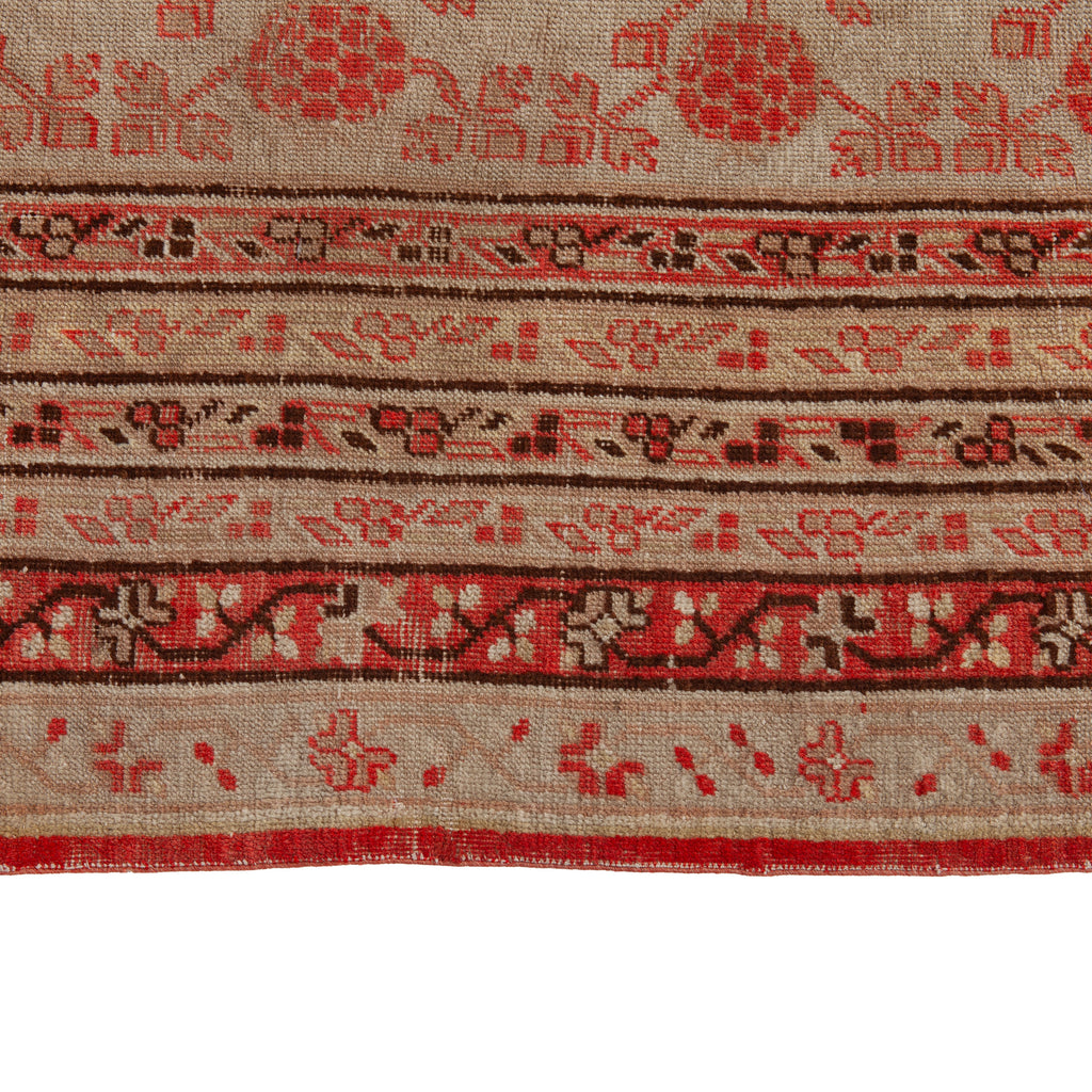Multi Vintage Traditional Wool Rug - 4'4" x 9' Default Title
