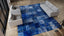 Blue Patchwork Wool Rug - 11'11" x 14'11"