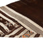 Brown Vintage Flatweave Wool Rug - 4'7" x 10'6"