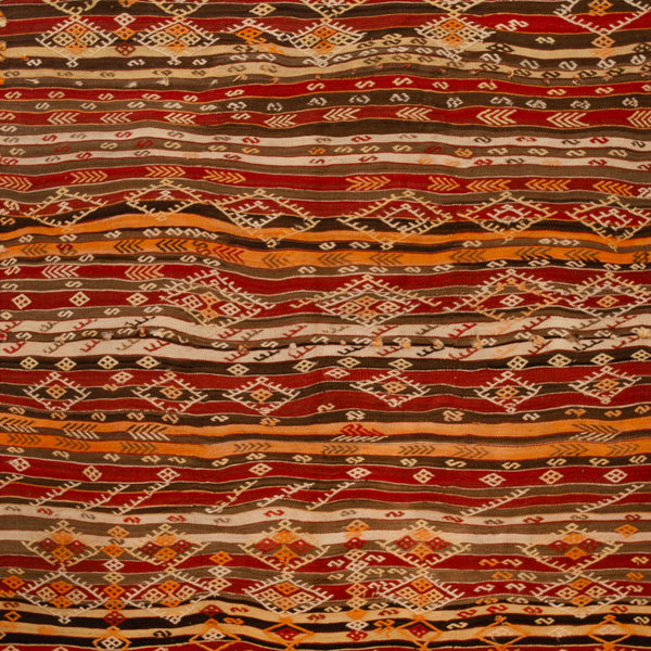 Vintage Flatweave Anatolian Wool Kilim - 6'2" x 9'3"