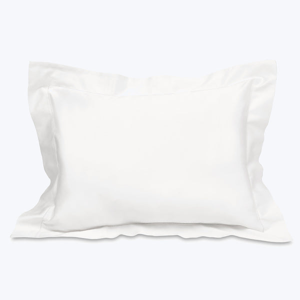 Nuvola Percale Duvet & Shams, White Pillow Sham / King