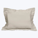Nuvola Percale Duvet & Shams, Pearl Pillow Sham / King