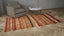 Red and Orange Vintage Wool Kilim Rug - 6'5" x 11'2"