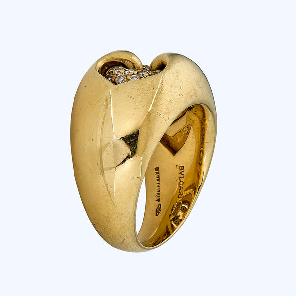 18Ky Bulgari Vintage Diamond Ring