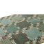 Green Contemporary Scandinavian Wool Silk Blend Rug - 6' x 8'11"