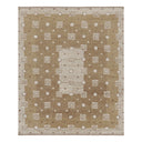 Beige and Grey Transitional Wool Rug - 8'2" x 9'10"