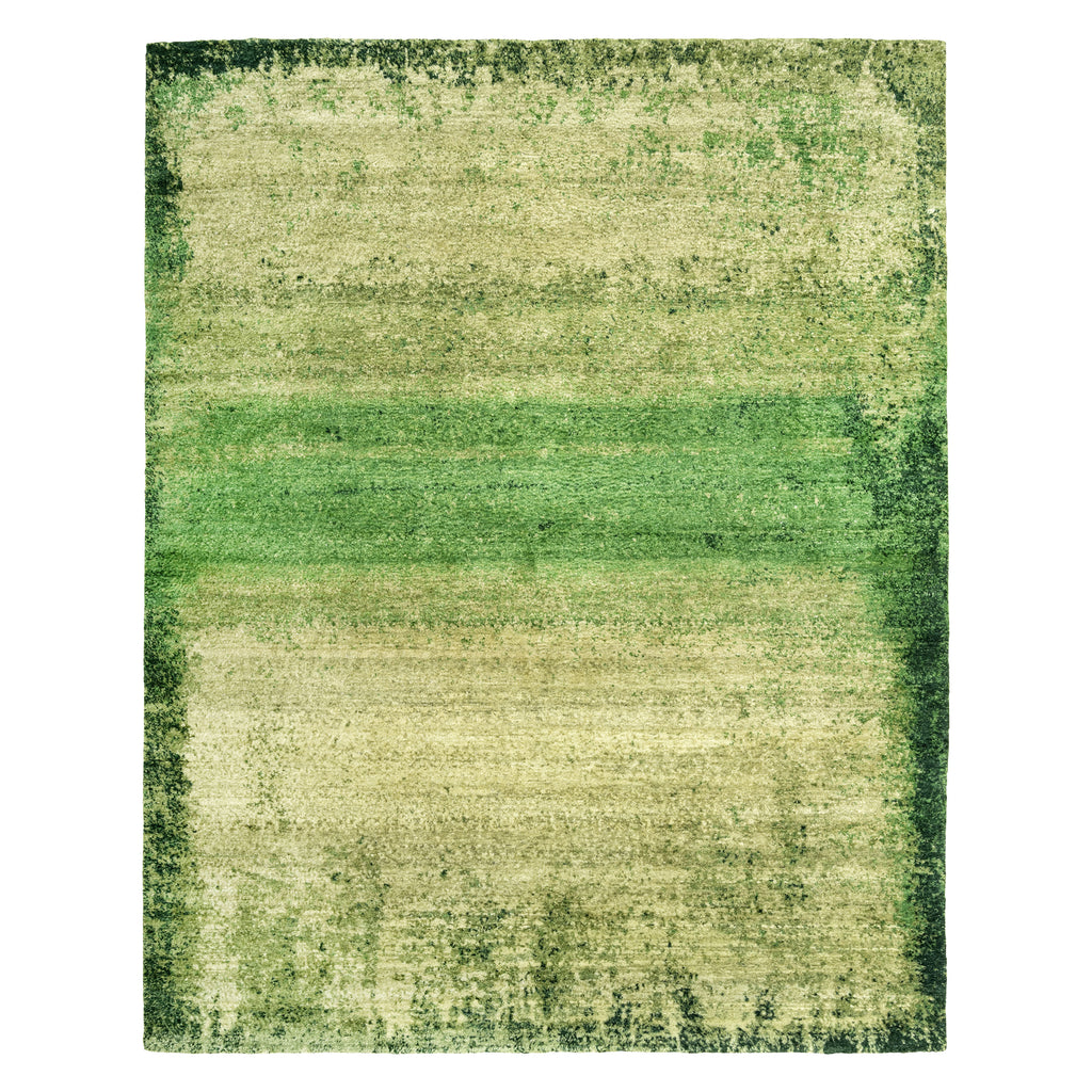 Darya Modern Ombre Wool Rug Forest Green / 8' x 10"