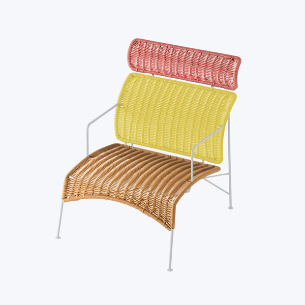 Tabachi Outdoor Lounge Chair Red