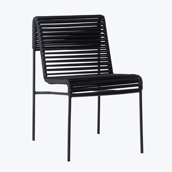 California Outdoor Dining Chair Black