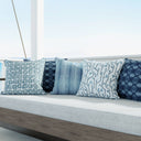 Alhambra Indoor/Outdoor Lumbar Pillow, Navy Default Title