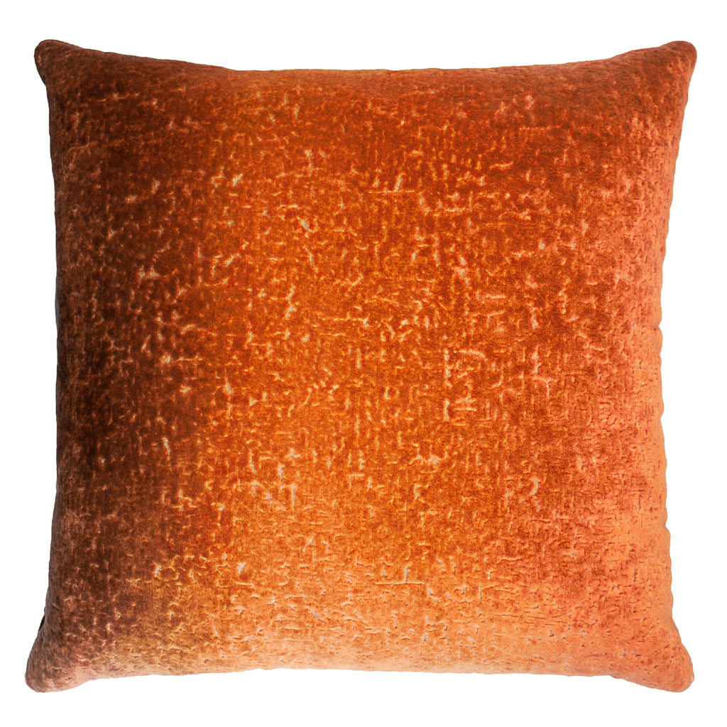 Coral discount velvet pillow