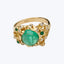 Green Grotto Zambian Emerald and Diamond Ring