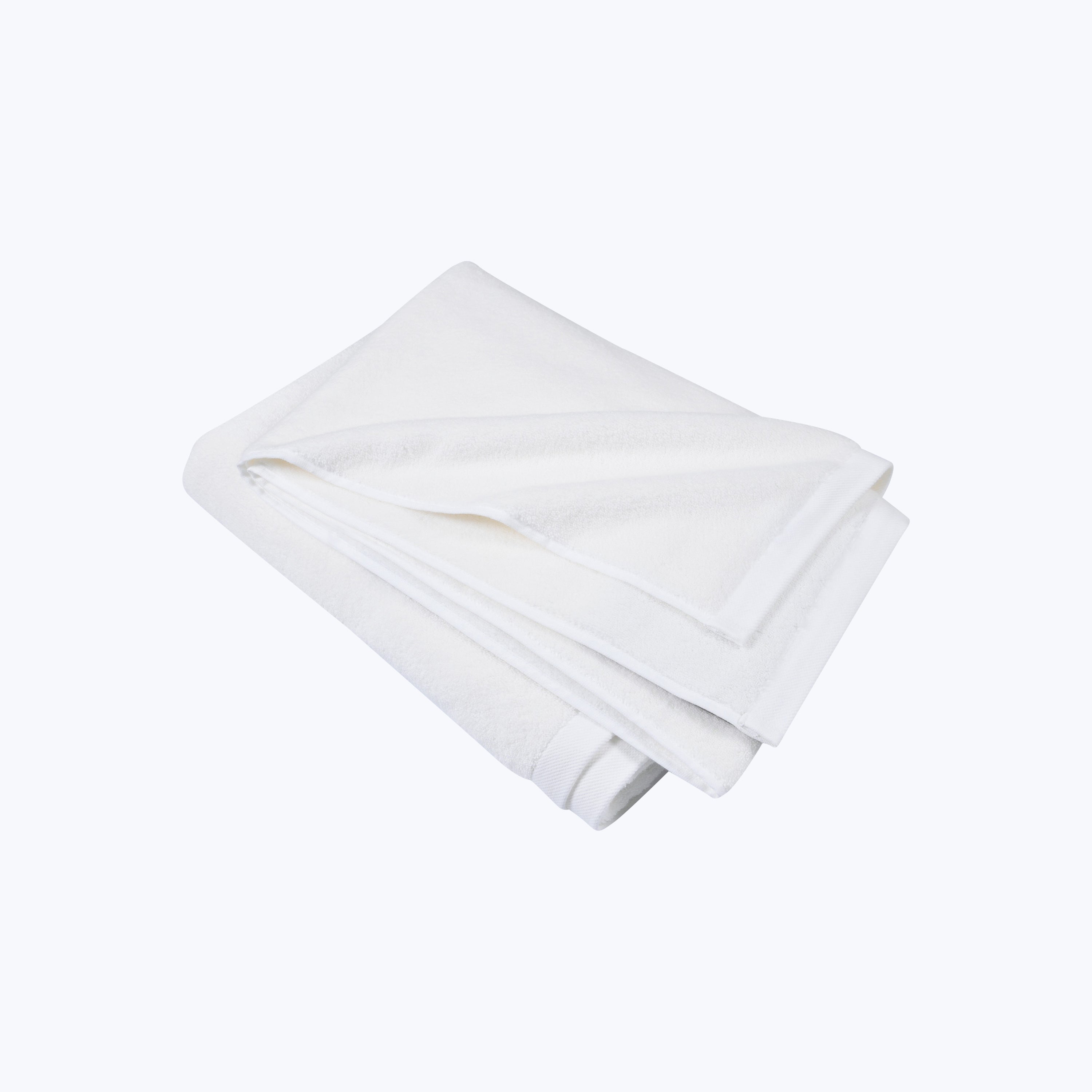 Shine Cotton & Silk Bath Sheet White