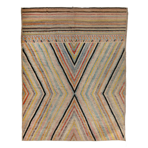Zameen Patterned Modern Wool Rug - 14' x 17'6" Default Title