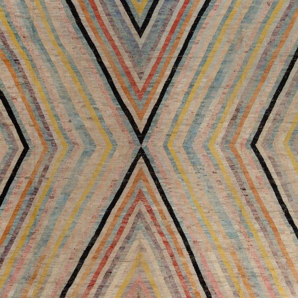 Zameen Patterned Modern Wool Rug - 14' x 17'6" Default Title