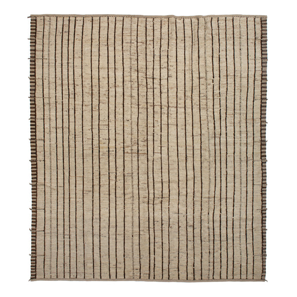 Zameen Patterned Modern Wool Rug - 12'9" x 14' Default Title
