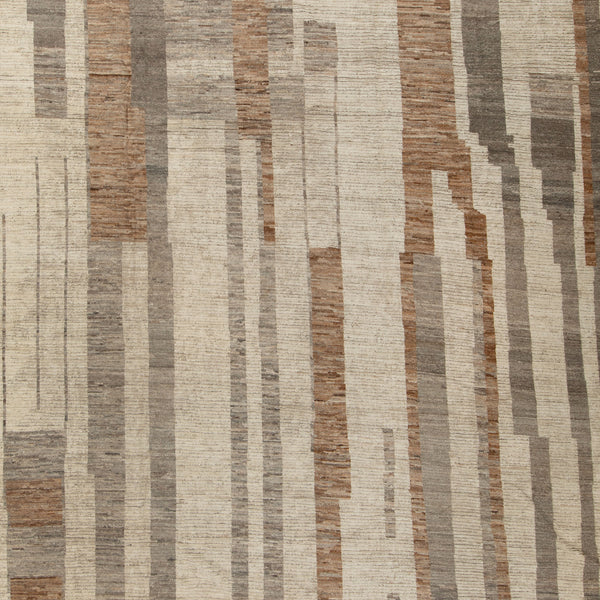 Zameen Patterned Modern Wool Rug - 12'8" x 15' Default Title