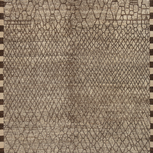 Zameen Patterned Modern Wool Rug - 8'2" x 9'9" Default Title