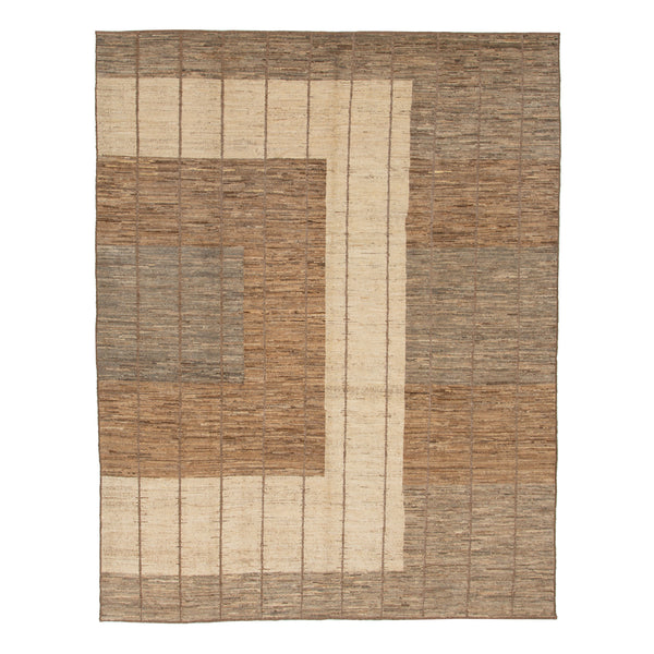 Zameen Patterned Modern Wool Rug - 9'7" x 11'6" Default Title