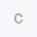 Love Letter Pave Diamond Earrings, 14K Gold C