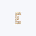 Love Letter Pave Diamond Earrings, 14K Gold E
