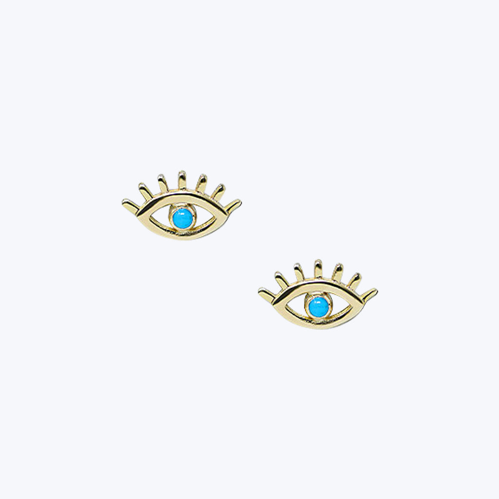 Anzie x Mel Soldera Turquoise Evil Eye Stud