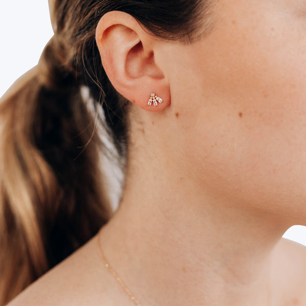Anzie x Mel Soldera Tri Earrings