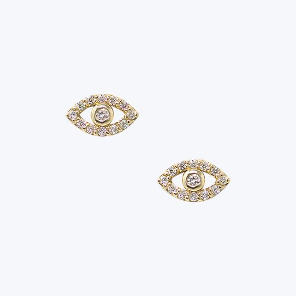 Classique Pave Evil Eye Earrings