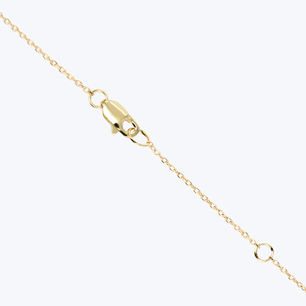 Thin Cable Chain Charm Necklace