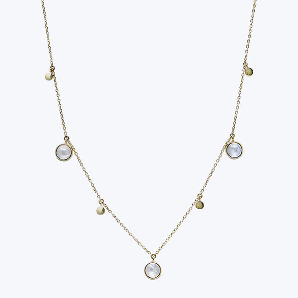 Cleo Cabochon Moonstone Necklace