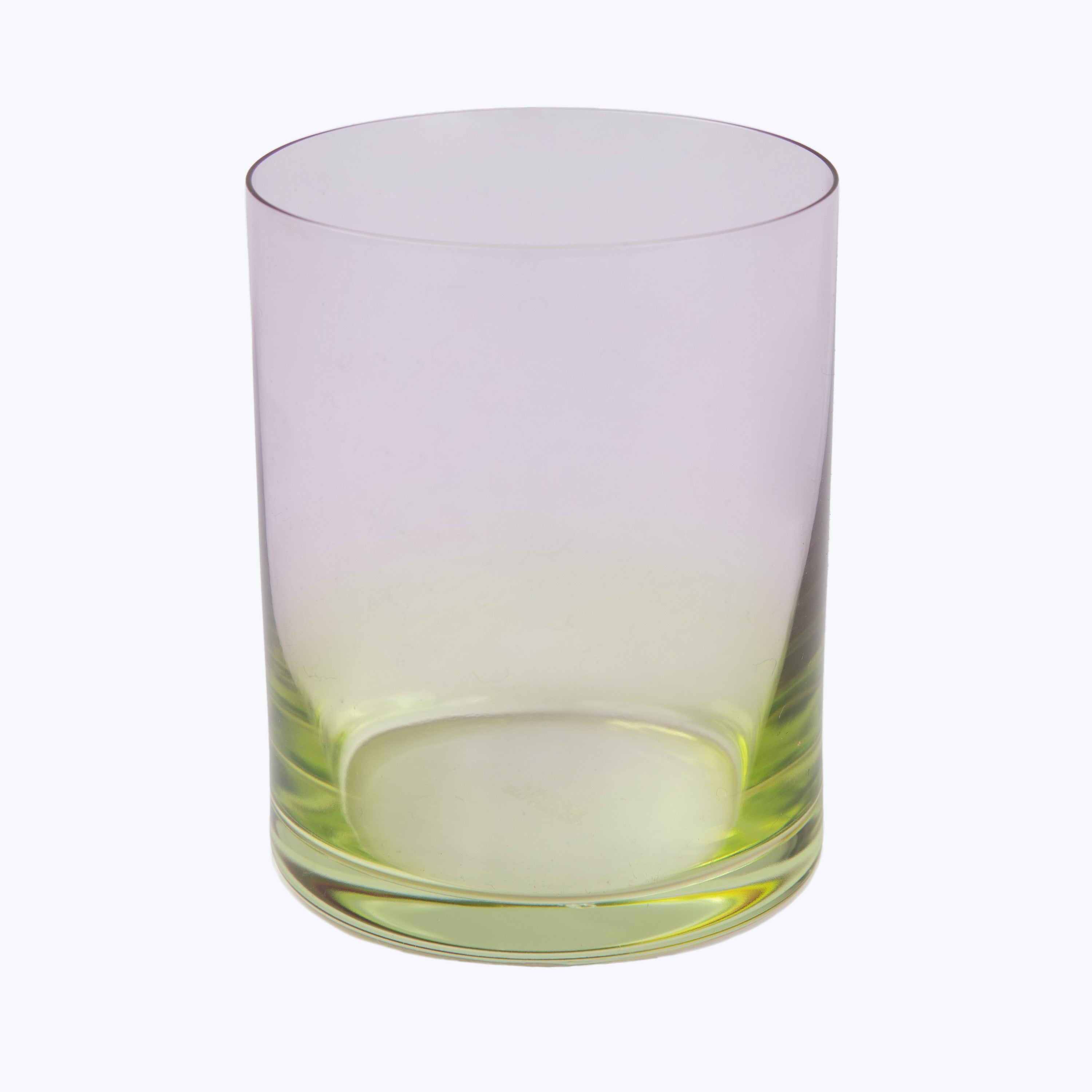 Seasons Old Fashioned Glass Spring Ombre Lavender/Green