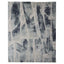 Blue Abstract Contemporary Silk Rug - 7'11" x 10'