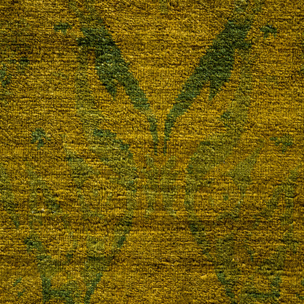 Overdyed Green Wool Rug - 5'1" x 7'4" Default Title
