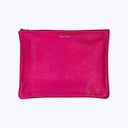 Iridescent Zip Pouch Large / Holographic Fuschia