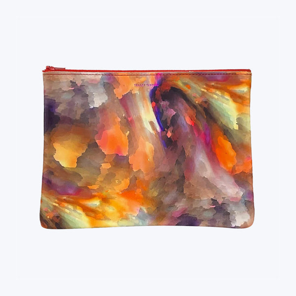 Watercolor Zip Pouch Large / Day