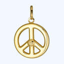 Gold Peace Charm