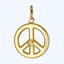 Gold Peace Charm