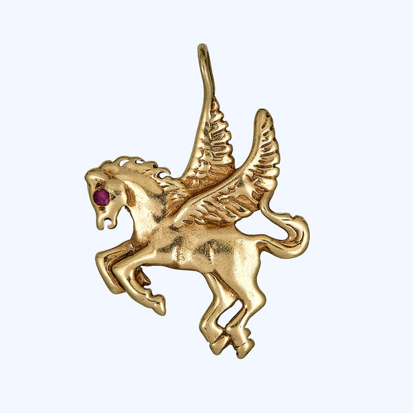 Gold Pegasus Charm