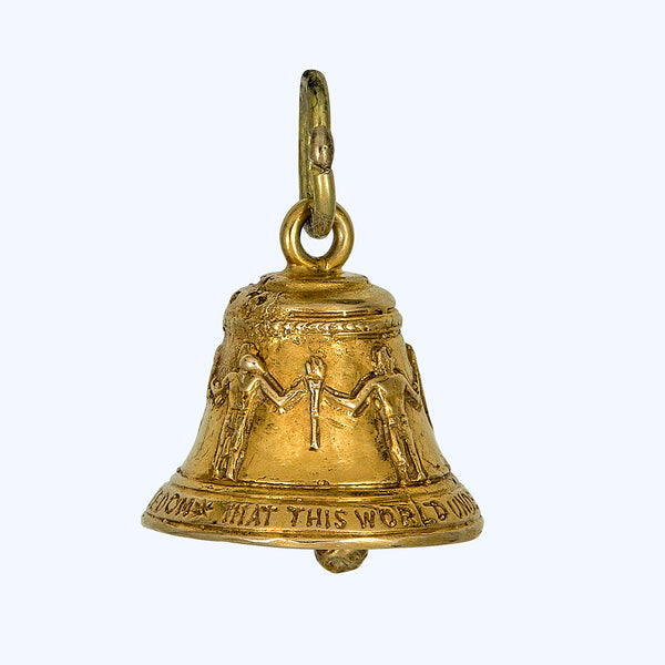 Gold Liberty Bell Charm