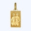 Gold Gemini Plaque Charm