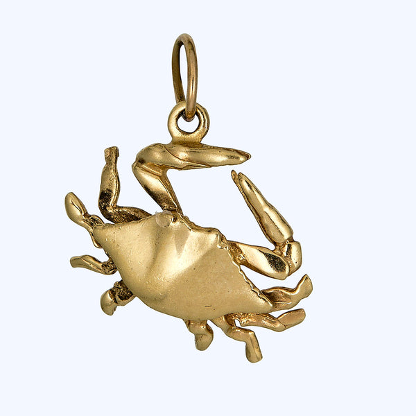 Gold Cancer Crab Charm