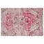 Pink Vintage Wool Cotton Blend Rug - 4'2" x 5'10"